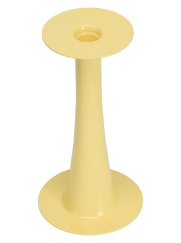 Design Letters 2-in-1 Kerzenhalter "Trumpet" in Gelb - (H)24 x Ø 12,5 cm