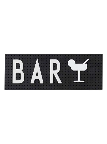 Design Letters Türschild "The sign" in Schwarz/ Weiß - (B)21 x (H)7,6 cm