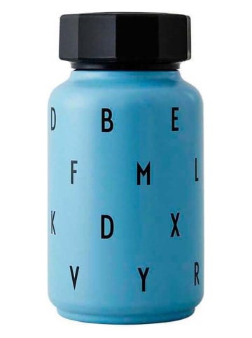 Design Letters Isoleerfles lichtblauw - 330 ml