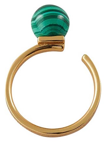 Design Letters Vergulde ring met edelsteen
