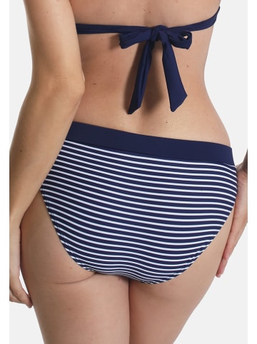Sassa Bikini-Hose in Dunkelblau/ Weiß