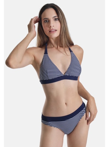 Sassa Bikini-Hose in Dunkelblau/ Weiß