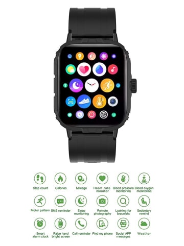 SmartCase Smartwatch w kolorze czarnym