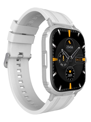 SmartCase Smartwatch w kolorze biało-srebrnym