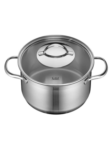 Silit  2tlg. Edelstahl-Kochtopf "Achat" - (H)11,5 x Ø 20 cm