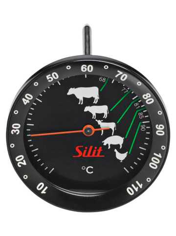 Silit Fleischthermometer "Sensero" in Schwarz - Ø 6,2 cm