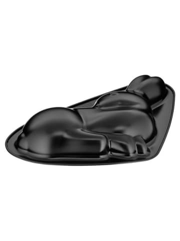 Kaiser Motivbackform "Hase" in Schwarz - (L)28,7 x (B)22 cm