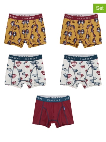 Claesens 5er-Set: Boxershorts in Bunt