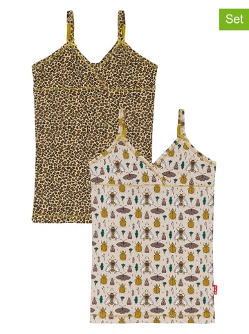 Claesens 2-delige set: onderhemden beige/bruin