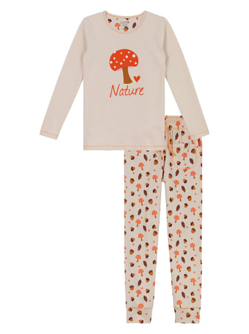 Claesens Pyjama in Beige/ Bunt