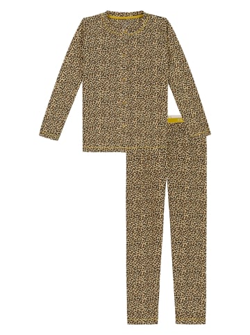 Claesens Pyjama in Hellbraun