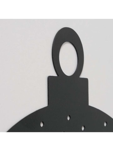 Boltze 3-delige set: decoratieve hangers "Soho" zwart - Ø 25 cm