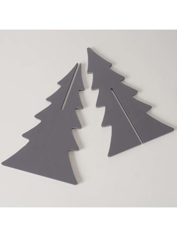 Boltze 3-delige set: decoratieve objecten "Ceti" grijs