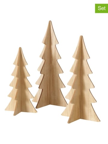 Boltze 3-delige set: decoratieve objecten "Ceti" beige - Ø 0