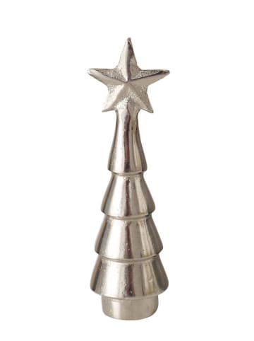 Boltze Dekoracja "Cioppi" w kolorze srebrnym - wys. 15 x Ø 4,5 cm