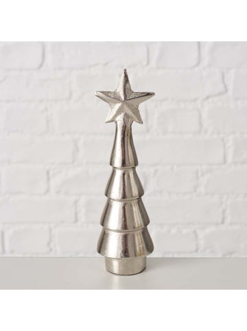 Boltze Dekoaufsteller "Cioppi" in Silber - (H)15 x Ø 4,5 cm