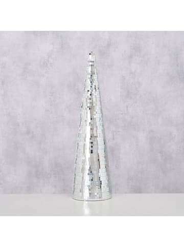 Boltze Dekoaufsteller "Disco" in Silber - (H)39 x Ø 11 cm