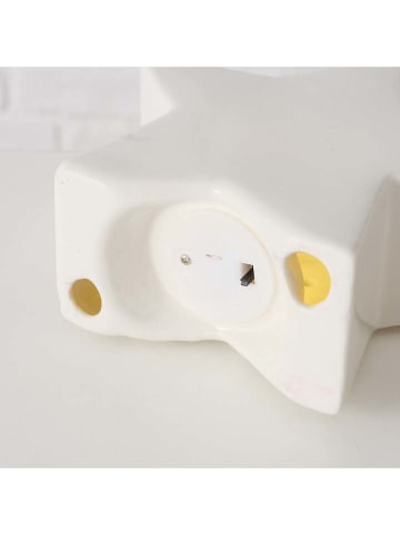 Boltze LED-Dekoaufsteller "Maltesy" in Weiß - (B)13 x (H)13 cm