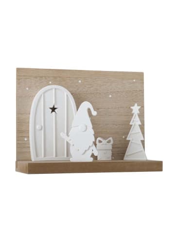 Boltze Decoratief object "Sigo" lichtbruin/wit - (B)20 x (H)15 x (D)8 cm
