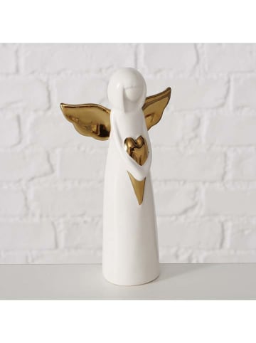 Boltze Figurka dekoracyjna "Tatjana" w kolorze białym - 7,8 x 14,8 cm