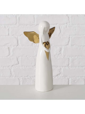 Boltze Figurka dekoracyjna "Tatjana" w kolorze białym - wys. 25 x Ø 7 cm