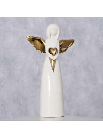 Boltze Decoratief figuur "Tatjana" wit - (H)25 x Ø 7 cm