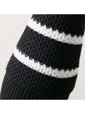Boltze Kantenhocker "Kuno" in Schwarz/ Weiß - (H)60,7 cm
