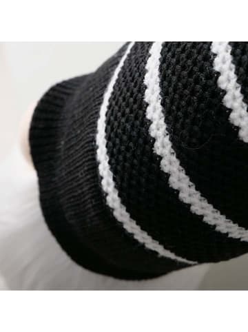 Boltze Kantenhocker "Kuno" in Schwarz/ Weiß - (H)80,4 cm