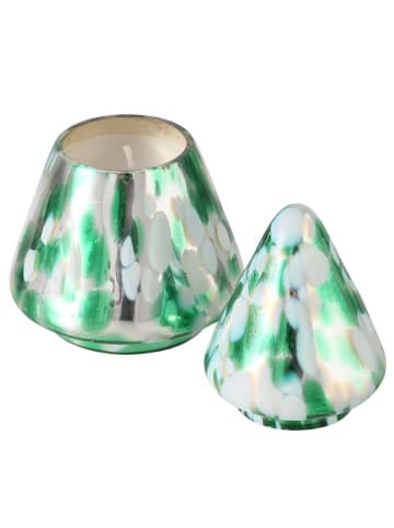 Boltze Kaarshouder "Dotti" groen - (H)14 x Ø 9,5 cm