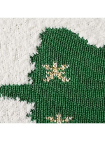 Boltze Kussen "Criso" wit/rood/groen - (L)45 x (B)45 cm