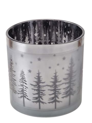 Boltze Windlicht "Coppa" in Silber - (H)15 x Ø 15 cm