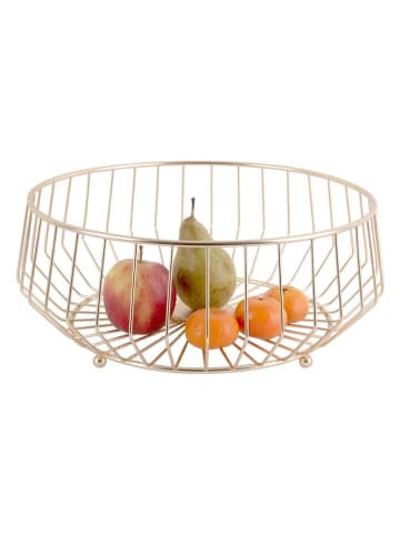 Present Time Obstschale "Linea Kink" in Gold - Ø 34 cm