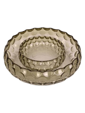 Present Time Decoratieve schaal "Speckles" groen - Ø 26 cm