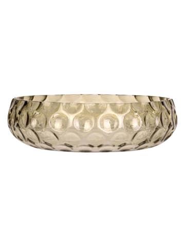 Present Time Decoratieve schaal "Speckles" groen - Ø 26 cm
