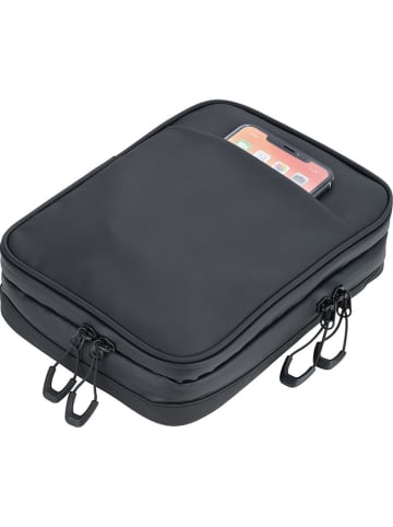 Troika Kabeltasche in Schwarz - (B)25 x (H)18,5 x (T)4,6 cm