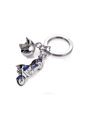 Troika Sleutelhanger "Key Cruising" zilverkleurig/blauw