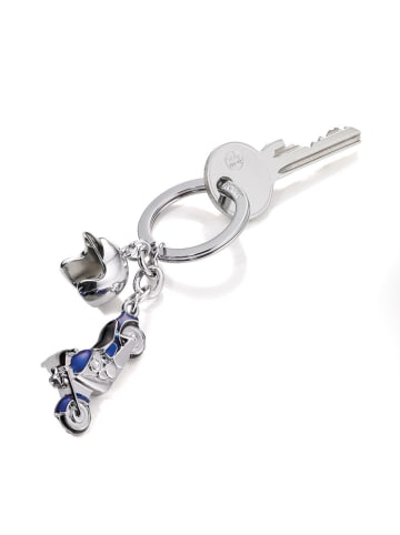 Troika Sleutelhanger "Key Cruising" zilverkleurig/blauw