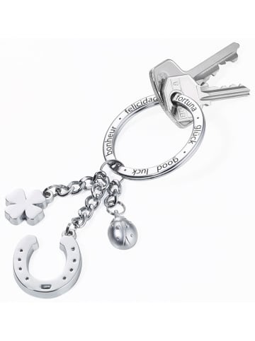 Troika Brelok "Luck" w kolorze srebrnym do kluczy