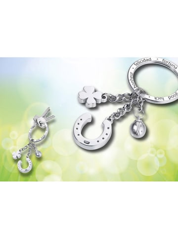 Troika Schlüsselanhänger "Glücksbringer" in Silber