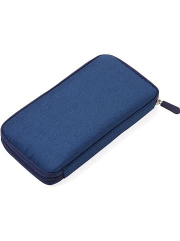 Troika Reisedokumente-Etui in Dunkelblau - (B)24,3 x (H)13,3 x (T)2,2 cm