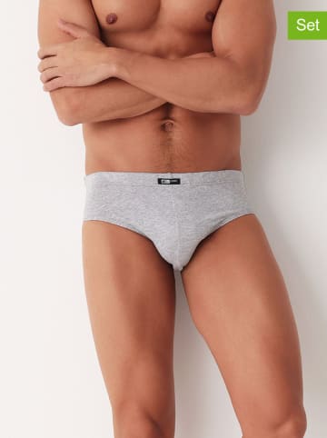 COTONELLA 2er-Set: Slips in Grau