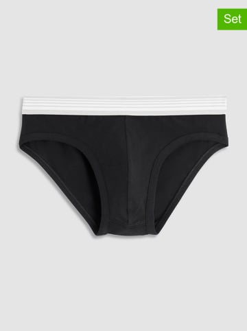 COTONELLA 2er-Set: Slips in Schwarz