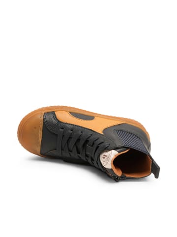 bisgaard Leder-Sneakers "Malek" in Dunkelblau