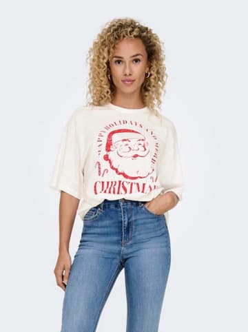 ONLY Shirt wit/rood