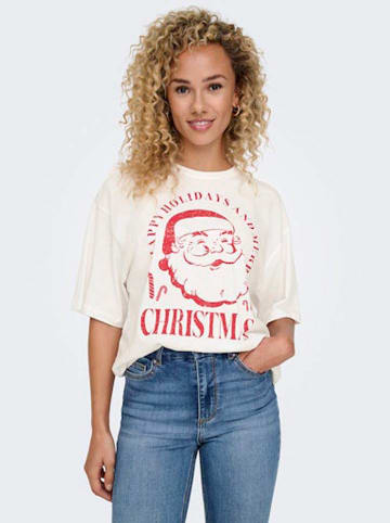 ONLY Shirt wit/rood