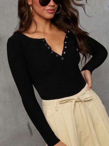 Milan Kiss Longsleeve in Schwarz