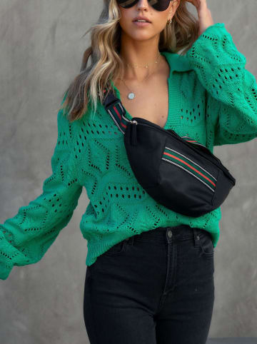 Milan Kiss Sweter w kolorze zielonym