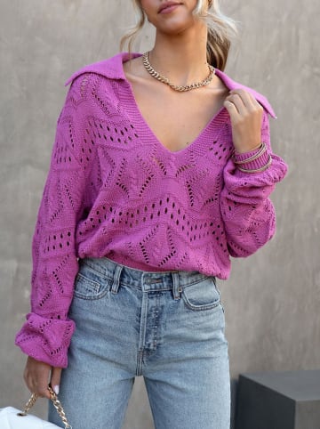 Milan Kiss Pullover in Lila