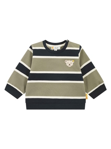 Steiff Bluza w kolorze czarno-oliwkowym