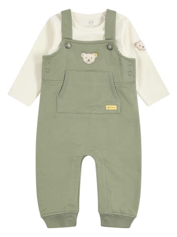 Steiff 2tlg. Outfit in Khaki/ Creme